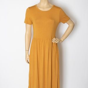 Rags II Riches Long Short Sleeve Pocket Dress